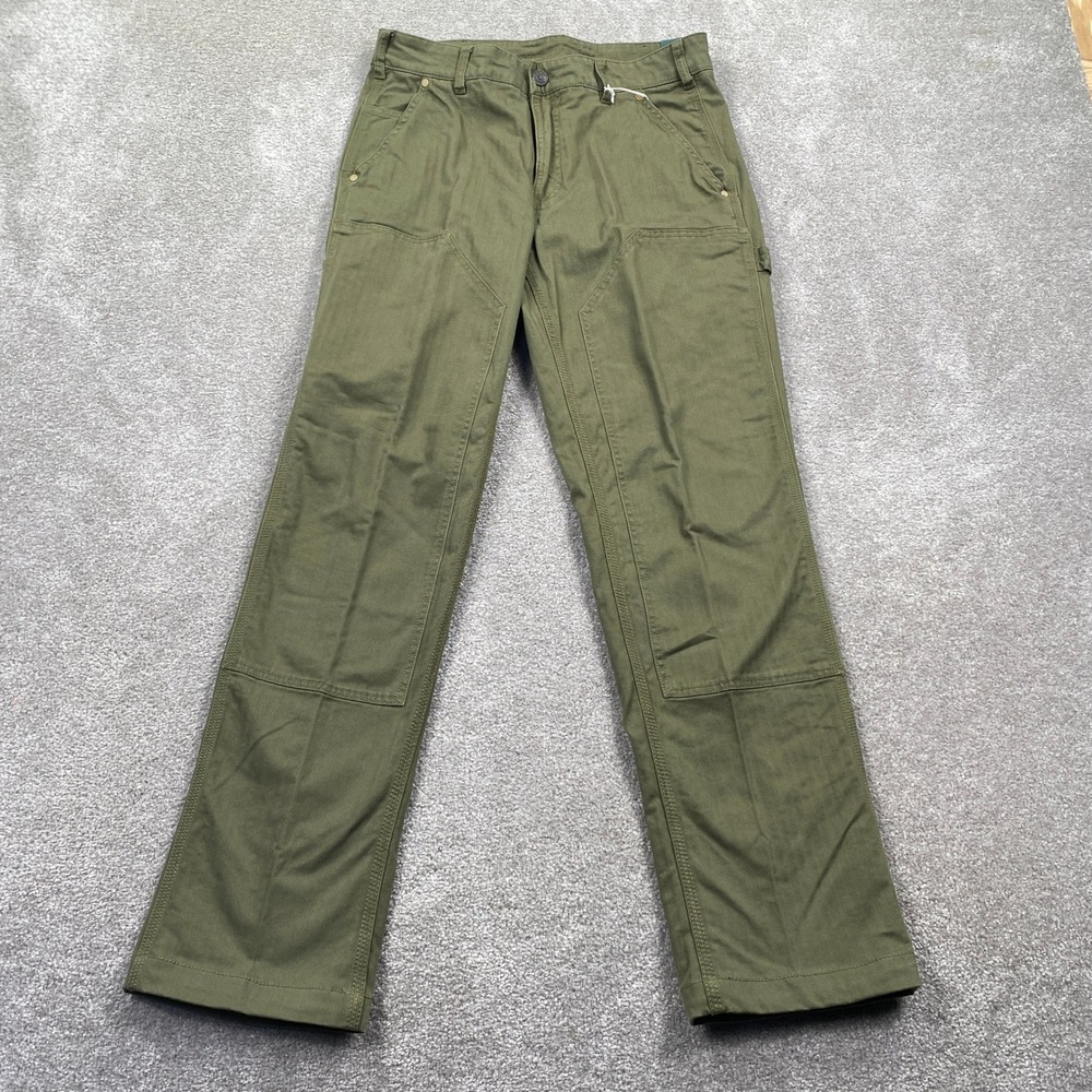 Dick's Sporting Goods Mens Utility Herringbone Pants Vintage Olive 30x32 NEW